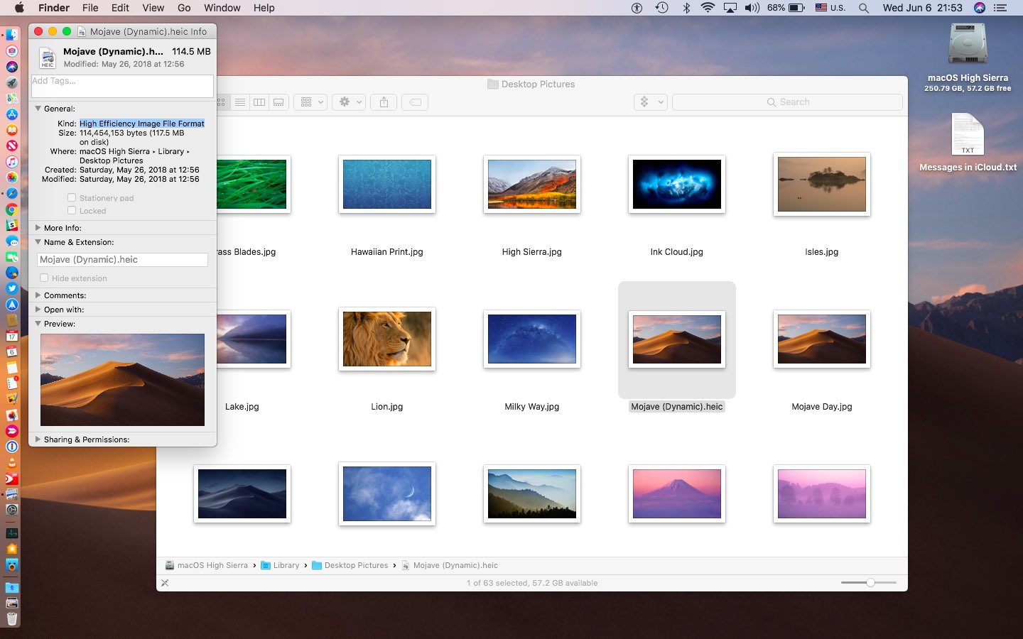 moving desktop background for mac